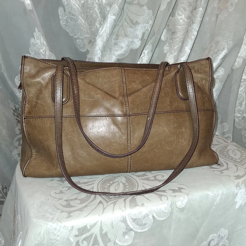 HOBO Brown Leather Tote Bag